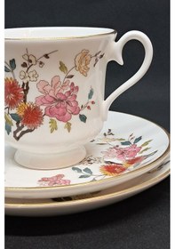 Resim China Garden Vintage Çay Fincanı 3 Parça 