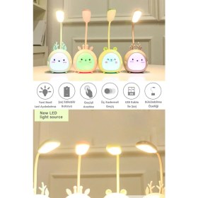 Resim Trendpoint Usbli Karikatür Masa Lambası 3 Modlu LED Gece Lambası Çocuklar Için Hediyelik 