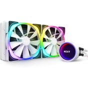 Resim NZXT Kraken X63 White RGB 280 mm Intel(1700p)-AMD(AM5) Uyumlu Sıvı Soğutucu 