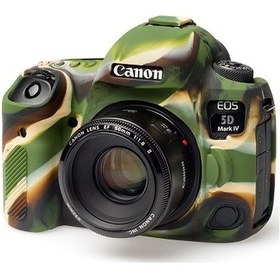Resim Easycover Canon 5D Mark IV Silikon Kılıf Ecc5Dıvc (Kamuflaj) 