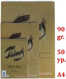 Resim Talens Eskiz Bloğu-defteri 90 G 50 Yp A4 