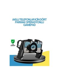 Resim Diğer Dört Parmak Destekli Mobil Gamepad Tetikli Oyun Kontrolcüsü 