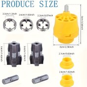 Resim 10 adet Çelik Boru Dişleme Aracı Seti, Boru Dişleme Kiti 3 Matkap (Dış + İç), Elektrikli Matkap PVC Boru Dişleme Aracı - Plastik Boru Dişleme Matkap Kiti, 1/2 İnç, 3/4 İnç, 1 İnç, Su Boru Dişleme Kiti için 