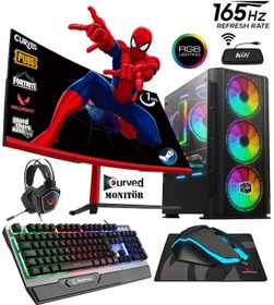 Resim Zeiron SP25 AMD Ryzen 5 3600 23.8" 16 GB RAM 1 TB SSD 1 TB HDD RX550 Curved FreeDOS Masaüstü Oyun Bilgisayarı 