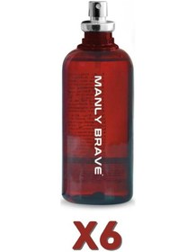Resim Manly Brave Erkek Parfüm EDC 6 x 125 ML 