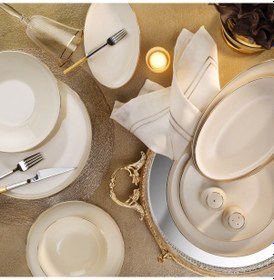 Resim Aryıldız Elif Aria Gold 6 Kişilik 30 Parça Yemek Takımı 