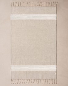 Resim Keten Peştemal Beyaz, Taşıma Çantalı 