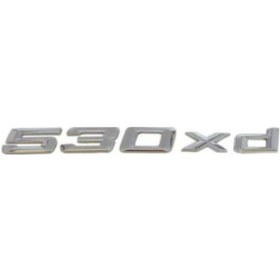 Resim Bmw 530xd Arka Bagaj Yazısı Krom 