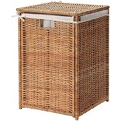 Resim IKEA Rattan Çamaşır Sepeti 80 Litre Meridyendukkan Naturel Kirli Çamaşır Sepeti 