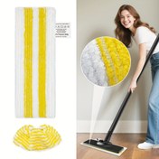 Resim Yuunaie 2/6/8/10 Adet Karcher EasyFix SC2 SC3 SC4 SC5 Buharlı Temizleyici Uyumlu Yedek Paspas ve Kapaklar, Etkili Temizlik ve Su Emme Özellikli Mutfak-Banyo Temizliği İçin Kolay Montajlı Paspas Bezi 