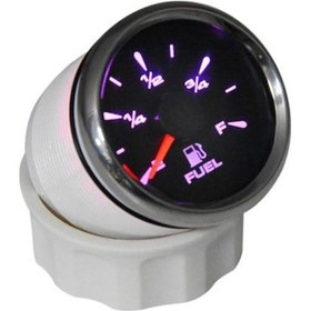 Resim Yakit Seviye Göstergesi Çap 52Mm Siyah 12/24V Tekne Yat Siyah 
