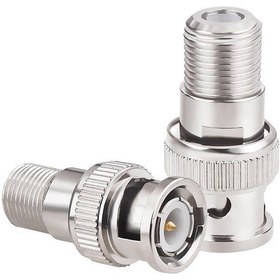 Resim BNC Erkek - F Dişi RF Koaksiyel RG6 RG59 CCTV Konnektör 
