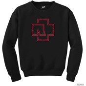 Resim WAKHA Rammstein Outline Siyah Sweatshirt 