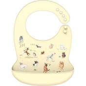 Resim Silikon Babi Önlük Su Geçirmez Tükürük Damlayan Muz Önlükler Karikatür Pet Dog İspanya Pet Dog Çok Renkli 