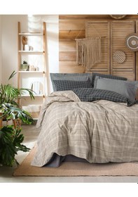 Resim Cotton Box Warm Flanel Tek Kişilik Nevresim Takımı Siiras Gri 