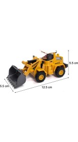 Resim Brother Toys Sürtmeli Metal Uçlu Inşaat Aracı Buldozer Kepçe 