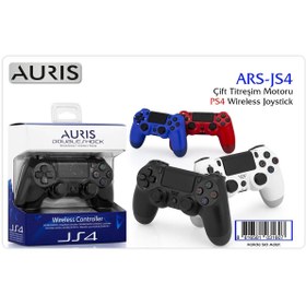 Resim Auris AURİS ARS-JS4 ÇİFT TİTREŞİM MOTORLU PS4 WİRELESS KABLOSUZ JOYSTİCK OYUN KOLU GAMEPAD 