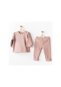 Resim Andywawa Kız Bebek Cute Bear 2'li Takım Rose Ac25117 Pembe 