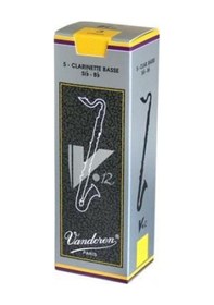 Resim Vandoren Cr6235 V12 Bas Klarnet Kamışı No: 3.5 Profesyonel - 5'li Kutu Yüksek Direnç, Odaklanmış Alt Frekanslar, Tutarlı Malzeme Ve Uzun Ömürlü Kullanım Uyum: Tüm Standart Bas Klarnet Bekleri 