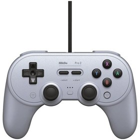 Resim Nintendo Switch/Windows İçin 8Bitdo Pro 2 Kablolu Denetleyici Gri 