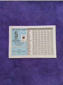 Resim 5 Mart 2003 Takvim Yaprağı - Nostaljik Koleksiyonluk Takvim Yaprağı A 