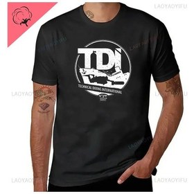 Resim Snapbuy2024 Tdı Teknik Dalış Tişörtü - %100 Pamuk Erkek Moda Gömlekturkuazerkek Turkuaz 