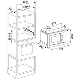 Resim Franke Smart Fsl 20 Mw Bk Black Ankastre Mikrodalga 
