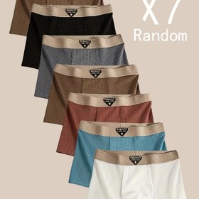 Resim 7 Paket Erkek Boxer Briefs - Buz Sliky Fiber Kumaş İç Çamaşırı, Nefes Alabilen Hızlı Kuruyan Spor & Günlük Boxer, Kaymaz Tutuş, Çok Renkli (Siyah/Gri/Mavi/Kırmızı/Beyaz/) - Erkekler için Toplu Paket - Spor, Günlük & Resmi Giyim için İdeal, Boxer Şortları, Spor İç Çamaşırı, Şık İç Çamaşırı, Pürüzsüz Dokuma, Rahat Uygunluk, Aktif Yaşam, Minimalist Tasarım, Dayanıklı Yapı, Çoklu Paket İç Çamaşırı, Fitness Tutkunları 