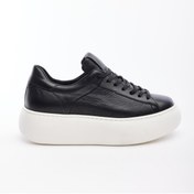Resim Derinet Yüksek Taban Hakiki Deri Kadın Sneaker 