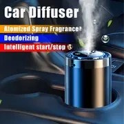 Resim Araba Parfüm Süsü Araba Sis Nemlendirici USB Şarj Yıldızlı Gökyüzü Üst Aromaterapi Makinesi Otomatik Başlatma ve Durdurma, Renkli Atmosfer Işığı Koku Giderme Uzun Ömürlü Koku Dijital Ekran Pil Çoklu Hız Ayarı Ev, Ofis ve Araba için Uygun 