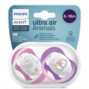 Resim Philips Avent Ultra Air Animals Emzik Kız 6-18 2 li 