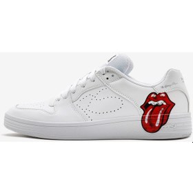 Resim Skechers Rolling Stones : Palmilla - Rs Marquee Erkek Beyaz Sneakers 210748 Wht Beyaz | Orijinal 