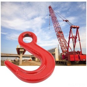 Resim Dianziye 2 Ton Kapasiteli Büyük Açık Açılı Erkek Demirli Kaldırma Kanca, Yüksek Dayanıklı, Tersine Çalışma Ve Kırılmaya Dayanıklı, Fabrika, Liman Ve İnşaat Endüstrileri İçin Uygun 