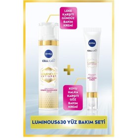 Resim Nivea Luminous630 Leke Karşıtı Gündüz Yüz Kremi 40 ML + Luminous630 Koyu Halka Karşıtı Göz Kremi 15 ML 
