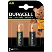 Resim Duracell 1300 Mah Şarjlı Aa Kalem Pil 2li Paket 