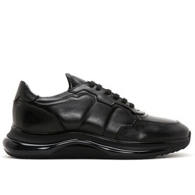 Resim Derimod Erkek Siyah Bağcıklı Kalın Tabanlı Deri Casual Sneaker 24sfd620218 