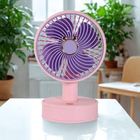Resim Maybax 3 Kademe Mini Masaüstü Vantilatör Mini Fan Masaüstü Fan Şarjlı Taşınabilir Soğutucu 