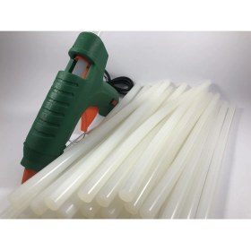 Resim Sıcak Silikon Mum Tabancası Anahtarlı 30W ve 35 Adet Kalın Silikon Mum 