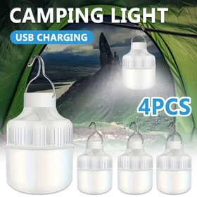 Resim 4 adet LihangStar Taşınabilir LED Kamp Lambası - USB Şarj Edilebilir, 3 Aydınlatma Modu, Çadır Asılması İçin İdeal, Açık Hava Maceraları, Barbekü ve Acil Durum Kullanımı İçin İdeal, Çadır Asılı Lambalar|Çok Yönlü Aydınlatma|Dayanıklı İnşaat, Kamp Ekipmanı 