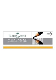 Resim Faber-Castell 1700 Asetat Boya Kalemi Sarı 12'li Kutu Sarı 