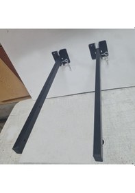 Resim Pimli Katlanır Duvar Tipi Çamaşır Askısı Siyah 