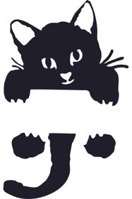 Resim Birim Matbaa KEDİ PRİZ ÜSTÜ OTO STİCKER(18X11CM ) 