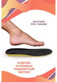Resim Mag Shoes Care Kumaş Tasarımlı Yumuşak Ve Ortopedik Masaj Etkili Tabanlık 