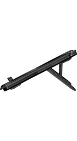 Resim RC16 Octal 8 Fanlı Rgb Işıklı 14 - 17.3 Inç 10 Rgb Modlu Notebook Soğutucu Stand Laptop Soğutucu 