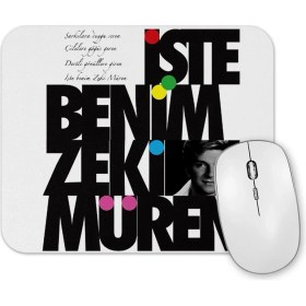 Resim Baskı Dükkanı Iste Benım Zekı Müren Illustrasyon Mouse Pad 