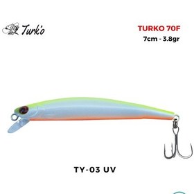 Resim Turko 70mm 3.8gr Maket Balık Ty-03 Uv 