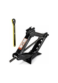 Resim Oto Krikosu 1.5 Ton Makas Cırcırlı Araç Kriko+çift Pistonlu Şişirme Kompresörü 2 Li Set 