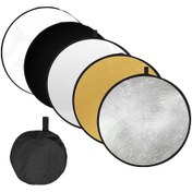 Resim Hombey 80cm 5-in-1 Fotoraf Reflektörü - Işık Yumuşatma, Parlatma, Isıtma, Engelleme Fonksiyonlarıyla Taşınabilir Ve Katlanabilir 
