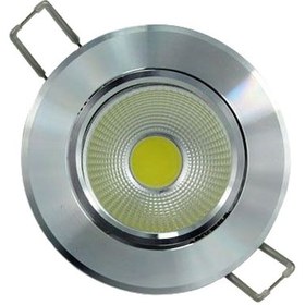 Resim 10 Adet 5 Watt Beyaz Işık Krom Kasa Gömme Sıva Altı Spot Lamba 