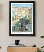 Resim Bir Güney Fransa Şehrinin Manzarası, Poster 